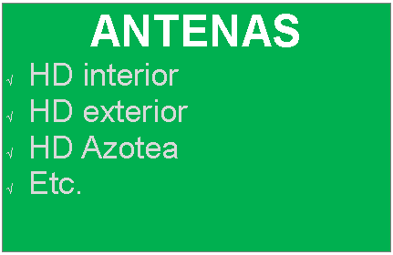 Text Box: ANTENASHD interiorHD exteriorHD AzoteaEtc.